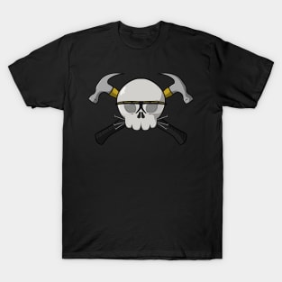 Carpenters crew Jolly Roger pirate flag (no caption) T-Shirt